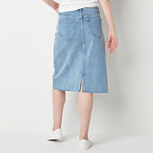 Blue jean skirts jcpenney best sale