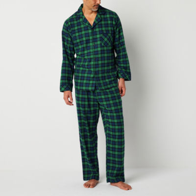 St. John's Bay Mens Tall Long Sleeve 2-pc. Pant Pajama Set