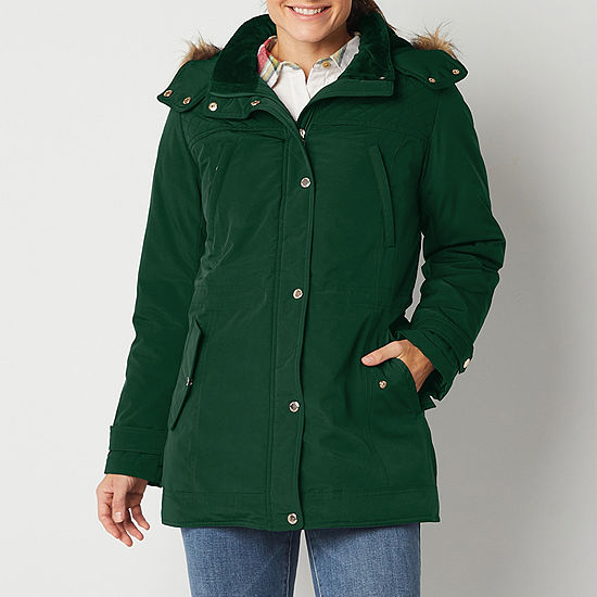 Gallery Womens Lined Heavyweight Puffer Jacket - JCPenney