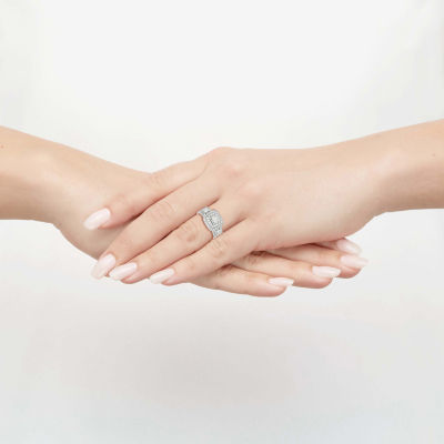 Limited Quantities! Womens 1 CT. T.W. Natural White Diamond 10K White Gold 3-Stone Engagement Ring