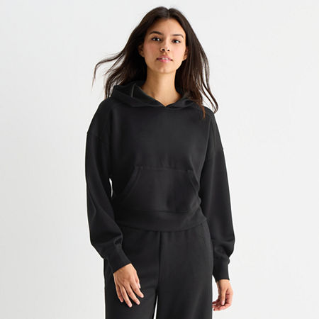 Arizona Womens Long Sleeve Hoodie, Small, Black