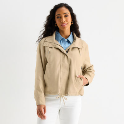 St. John's Bay Womens Hooded Lightweight Anorak