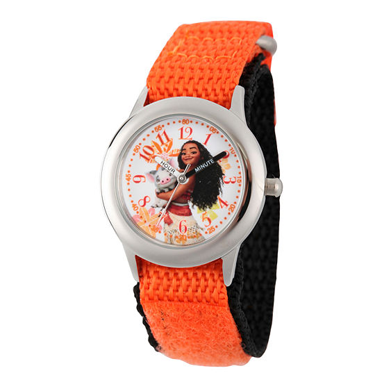 Disney Moana Girls Orange Strap Watch Wds000035