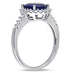 Blue Sapphire 14K Gold Engagement Ring