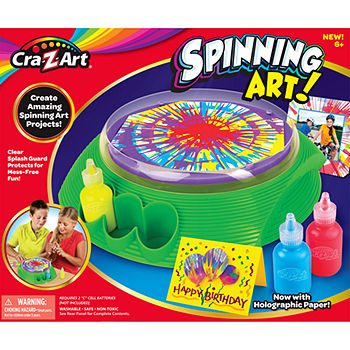 Spin Art Maker Toy Paint Challenge for Kids with Emma and Kate