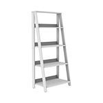 55" Wood Ladder 4-Shelf Bookshelf