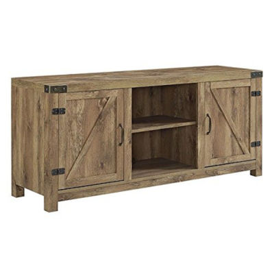 58" Barn Door TV Stand with Side Doors JCPenney