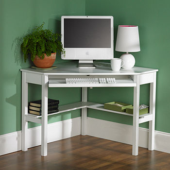 Modern Life Furniture Grayson Corner Computer Desk, Color: Painted White -  JCPenney