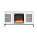 52" Avenue Wood Electric Fireplace TV Console with Metal Legs