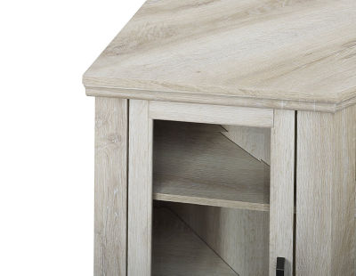 48" Wood Corner Fireplace Media TV Stand Console