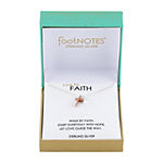 Footnotes Faith Sterling Silver 18 Inch Cable Cross Pendant Necklace