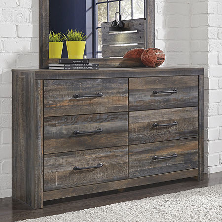 Signature Design by Ashley Drystan Dresser and Mirror, One Size, Brown
