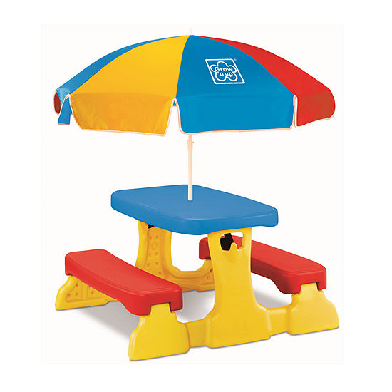 Grown'N Up Qwikfold Picnic Table With Umbrella