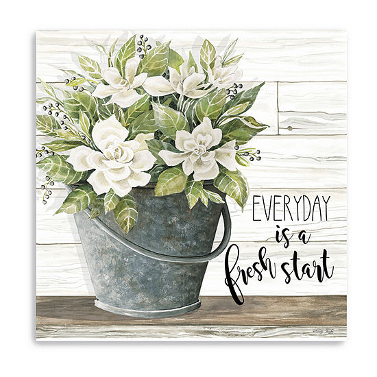 Everyday Is A Fresh Start Giclee Canvas Art