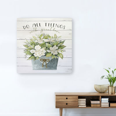 Lumaprints Do All Things With Great Love Giclee Canvas Art