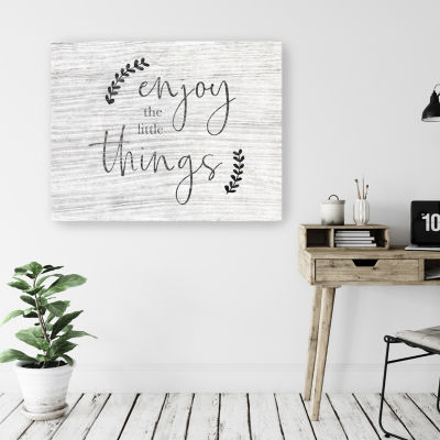 Lumaprints Enjoy The Little Things Giclee Canvas Art