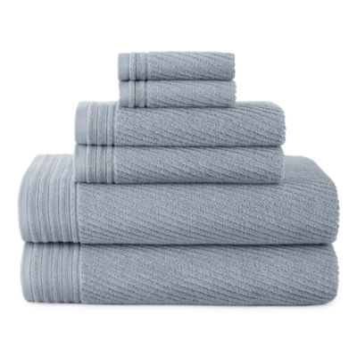 Fieldcrest Luxury Egyptian Cotton Loops Sculpted Bath Towel, Color: Navy  Blue - JCPenney