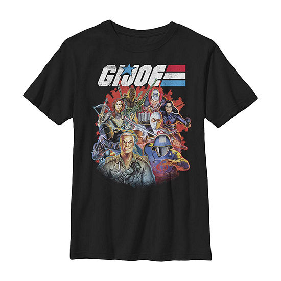 American Hero G I Joe Little & Big Boys Crew Neck Short Sleeve Graphic T-Shirt