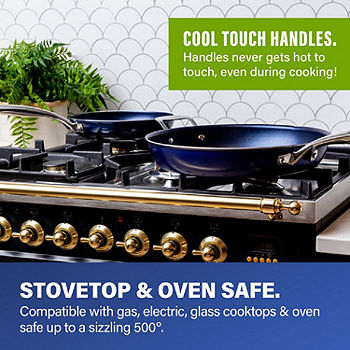 Granitestone 20-pc. Aluminum Dishwasher Safe Non-Stick Cookware Set, Color:  Emerald - JCPenney