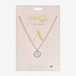 Bijoux Bar Initial 16 Inch Link Chain Necklace