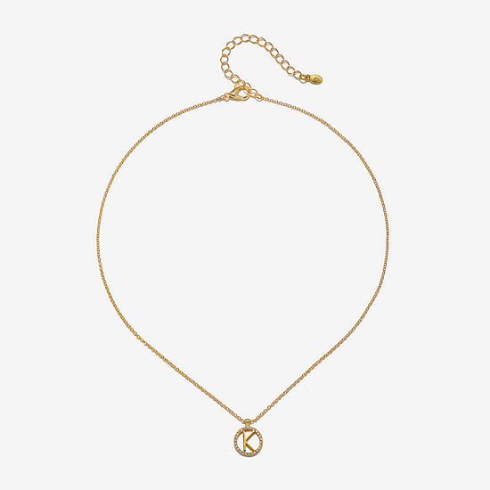 Bijoux Bar Initial 16 Inch Link Chain Necklace