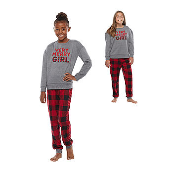 North Pole Trading Co. Girls Very Merry 2-pc. Christmas Pajama Set, Color:  Very Merry Red - JCPenney