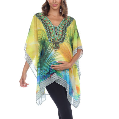 White Mark Womens Maternity 3/4 Sleeve Shirt Dress JCPenney