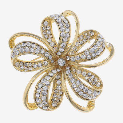 Monet Jewelry Crystal Flower Pin