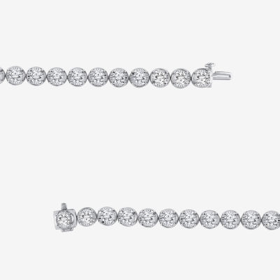 7 Ct.T.W. (H-I / I1) Lab Grown White Diamond 10K White Gold 7.25 Inch Tennis Bracelet