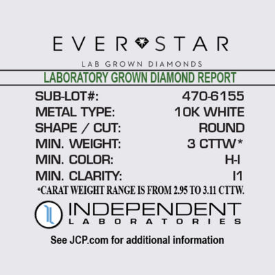 (H-I / I1) Womens 3 CT. T.W. Lab Grown White Diamond 10K White Gold Pear Halo Side Stone Cocktail Ring