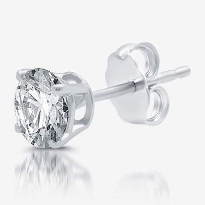   Essentials Certified 14K White Gold Diamond Stud Earring  with Screw Back and Post (0.25 cttw, J-K Color, I1-I2 Clarity) (previously   Collection) : Clothing, Shoes & Jewelry