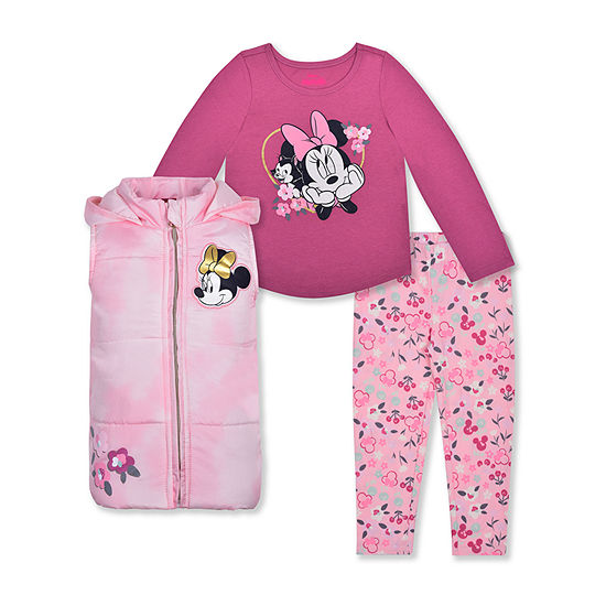 Toddler Girls Minnie Mouse 3-pc. Pant Set