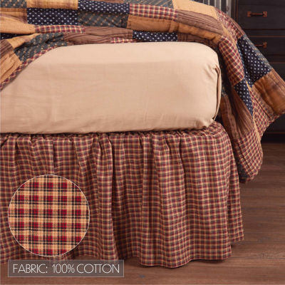 VHC Brands Patriotic Patch 16" Bed Skirt