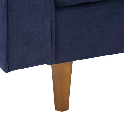 Mulberry Tufted Chair & Ottoman Set