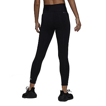 adidas Womens Mid Rise Full Length Leggings, Color: Black - JCPenney