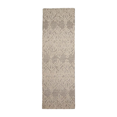 Weave And Wander Fadden Geometric Hand Tufted Indoor Rectangle Runners