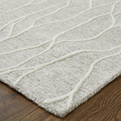 Weave And Wander Fadden Abstract Hand Tufted Indoor Rectangle Area Rugs
