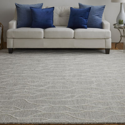 Weave And Wander Fadden Abstract Hand Tufted Indoor Rectangle Area Rugs
