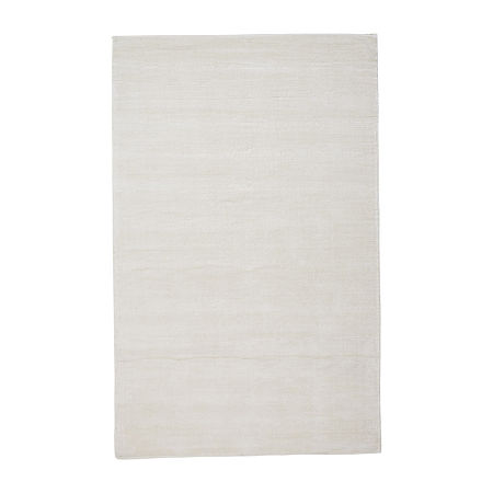 Weave And Wander Knox Solid Flatweave Indoor Rectangle Accent Rugs, One Size, White