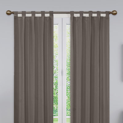 Pairs To Go Montana Tab Top Light-Filtering Set of 2 Curtain Panel