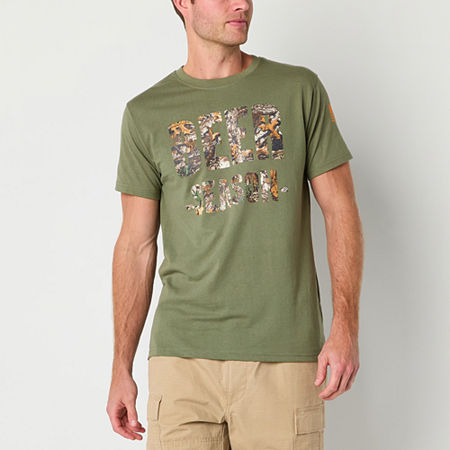 Buckhorn River Mens Crew Neck Short Sleeve Regular Fit Graphic T-Shirt, Medium, Green