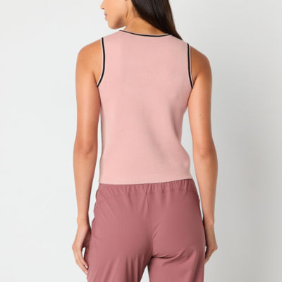 Stylus Womens Crew Neck Sleeveless Tank Top