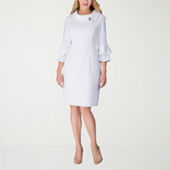 Jcpenney white dress plus size best sale