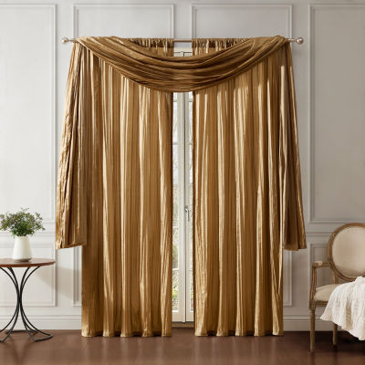 Elrene Home Fashions Athena Rod Pocket Light-Filtering Set of 2 Curtain Panel