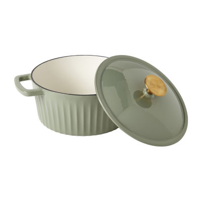 Smith & Clark Cast Iron Fluted Dutch Oven