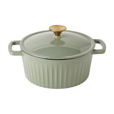 Smith & Clark Cast Iron Fluted Dutch Oven