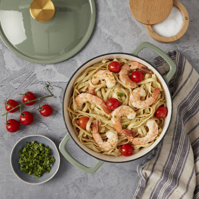 Smith & Clark Cast Iron Fluted Dutch Oven