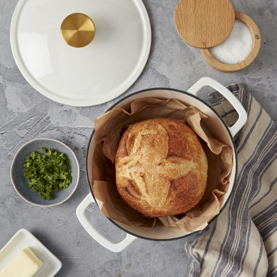 Smith & Clark Cast Iron Fluted Dutch Oven