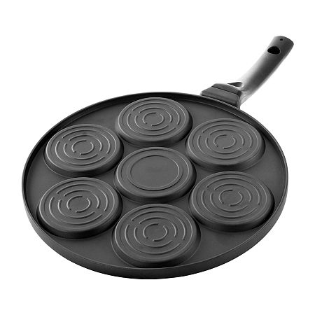 Megachef Face Emoji 10.5 Pancake Pan, One Size, Black