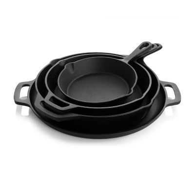 Megachef Pre-Seasoned Cast Iron 12-pc. Cookware Set